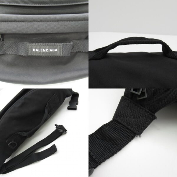 2100301130647 9c Balenciaga Waist Bag Body Bag Nylon Black