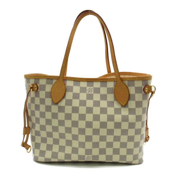 2100301131354 3 Louis Vuitton Neverfull PM Tote Bag Damier Azur Ivory