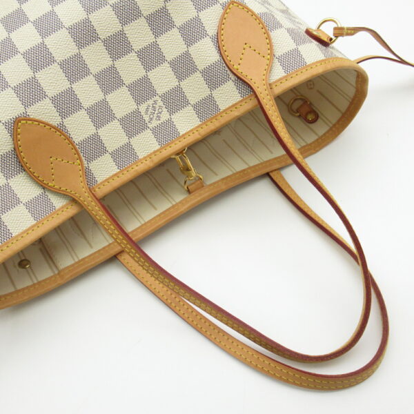 2100301131354 9 Louis Vuitton Neverfull PM Tote Bag Damier Azur Ivory