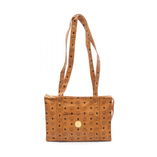 2100301134089 1 MCM Visetos Tote Bag Brown