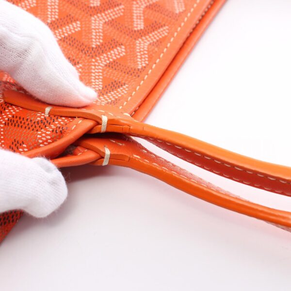 2100301142749 8 Goyard Saint Louis PM Tote Bag Leather Orange Black White