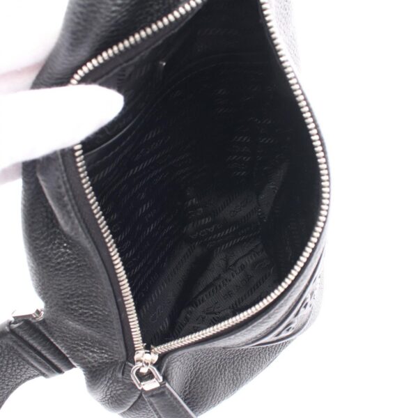 2100301142893 3 Prada Vitello Daino Waist Bag Leather Black