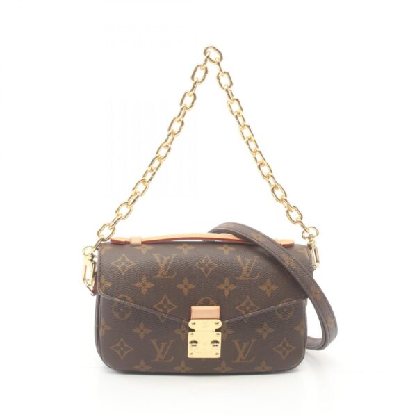 2100301149946 1 Louis Vuitton Pochette Metis EW Leather Handbag Monogram Brown