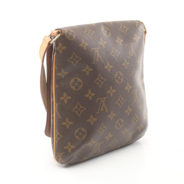 2100301150287 2 Louis Vuitton Musette Salsa Leather Shoulder Bag Monogram Brown