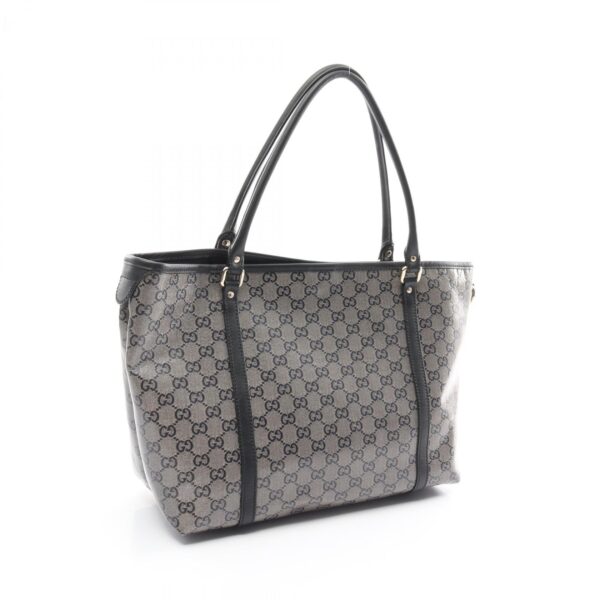 2100301151116 2 Gucci GG Crystal Tote Bag Leather Black Navy