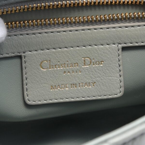 2100301151796 4 Christian Dior Caro Small Cannage Shoulder Bag Leather Green