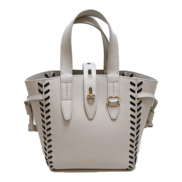 2101217116367 1 Furla Leather Mini 2way Shoulder Bag White