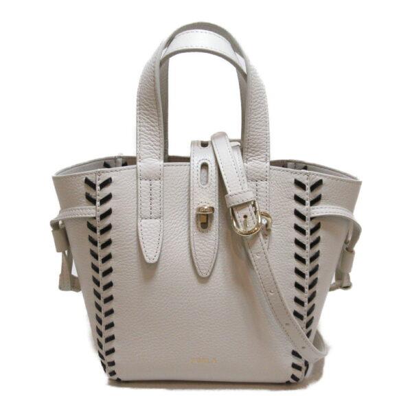 2101217116367 10 Furla Leather Mini 2way Shoulder Bag White