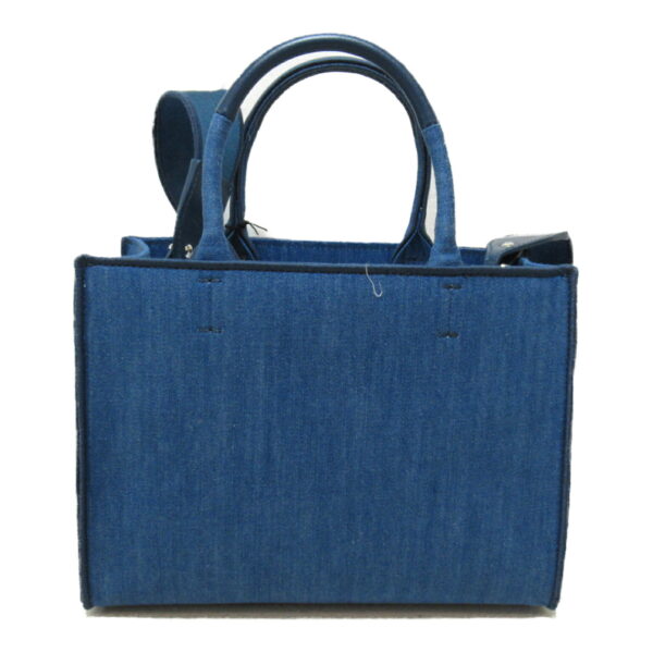 2101217116732 2 Furla 2Way Tote Bag Cotton Bag Blue