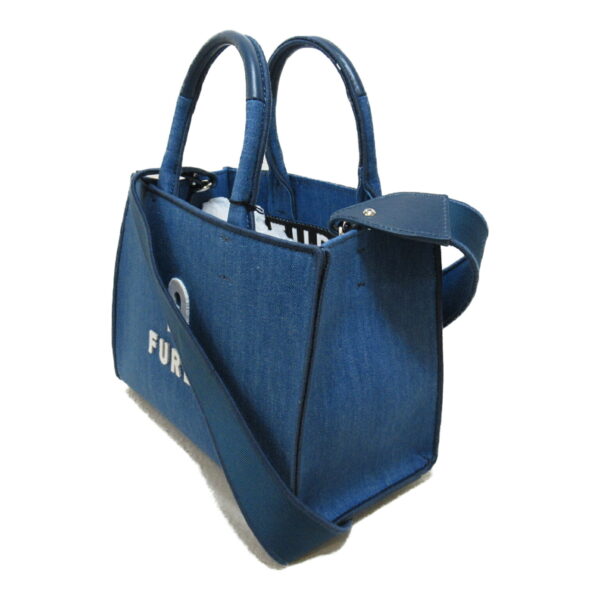 2101217116732 3 Furla 2Way Tote Bag Cotton Bag Blue