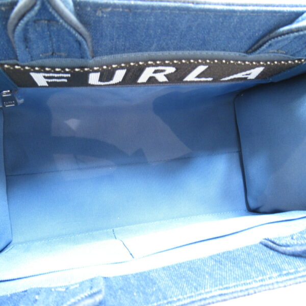 2101217116732 5 Furla 2Way Tote Bag Cotton Bag Blue