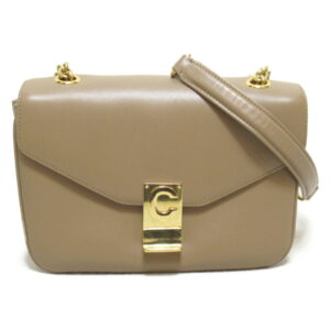 2101217411974 1 FENDI Zucchino Kamse Pochette Shoulder Bag Pink Beige