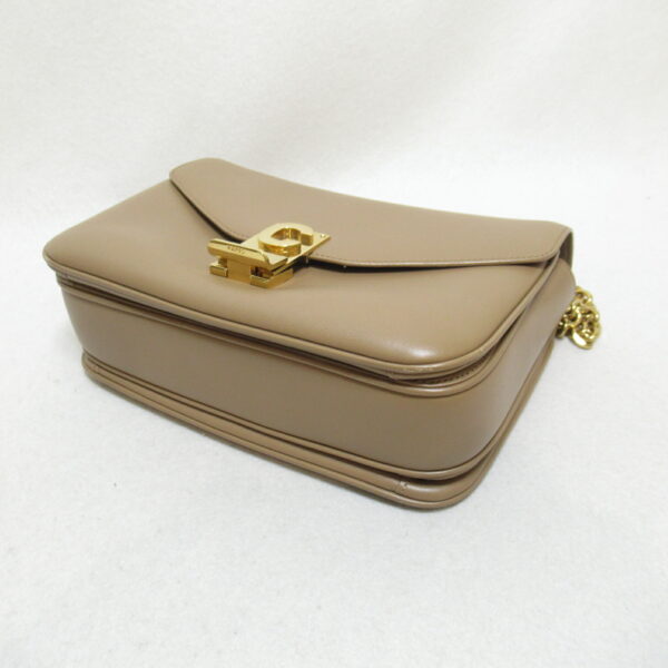 2101217411974 4 Celine Leather Chain Shoulder Bag Beige