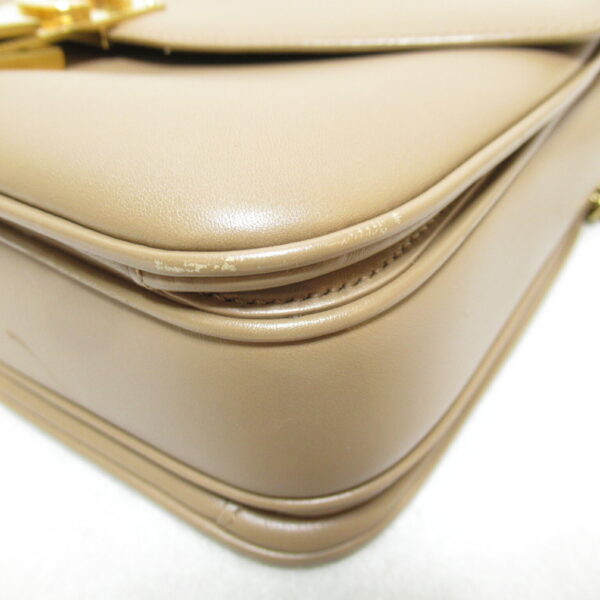 2101217411974 6 Celine Leather Chain Shoulder Bag Beige