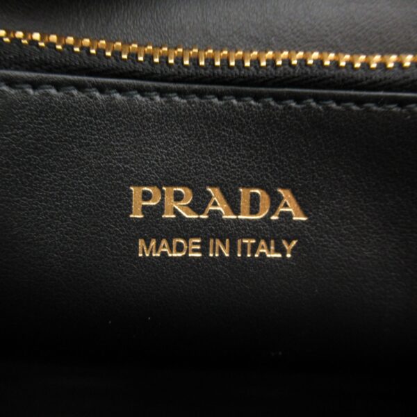 2101217477451 11 Prada 2Way Shoulder Bag Leather Black