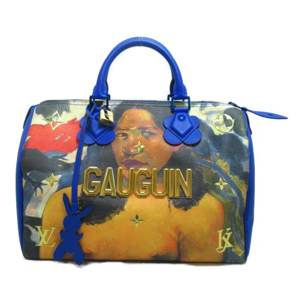 2101217483254 13 Louis Vuitton Gauguin Speedy 30 Handbag Masters Collection Blue