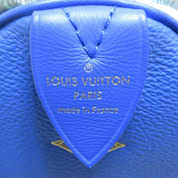 2101217483254 9 Louis Vuitton Gauguin Speedy 30 Handbag Masters Collection Blue