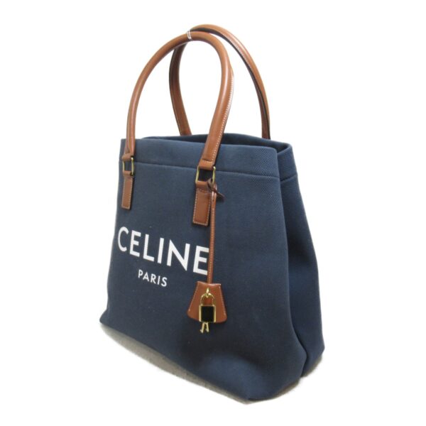 2101217500326 4 Celine Horizontal Cover Tote Bag Navy Brown