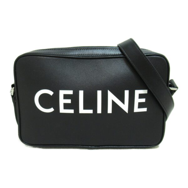 2101217516532 3 Celine Leather Shoulder Bag Black