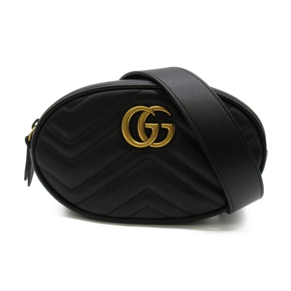 2101217520546 1 Gucci GG Marmont Shoulder Bag Leather Black