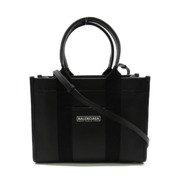 2101217523684 1 Balenciaga 2Way Shoulder Bag Calf Leather Black