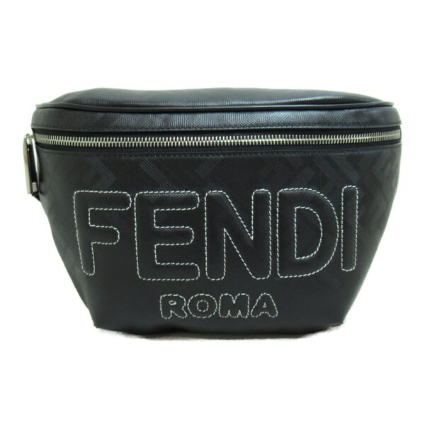 2101217530842 2 Fendi Body Bag Waist Bag Leather Brown