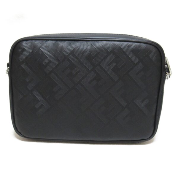 2101217530866 3 Fendi Shadow Diagonal Duo Camera Case Shoulder Bag Leather Black