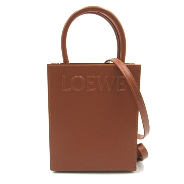 2101217538695 1 Loewe Standard A5 Tote Bag Calf Brown