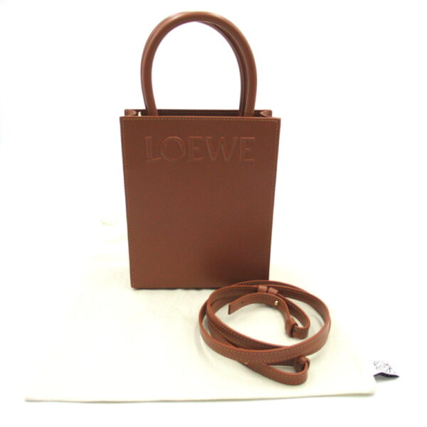 2101217538695 9 Loewe Standard A5 Tote Bag Calf Brown