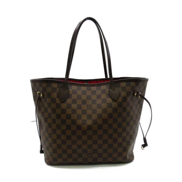 2101217539463 1 Louis Vuitton Neverfull MM Tote Bag Damier Brown