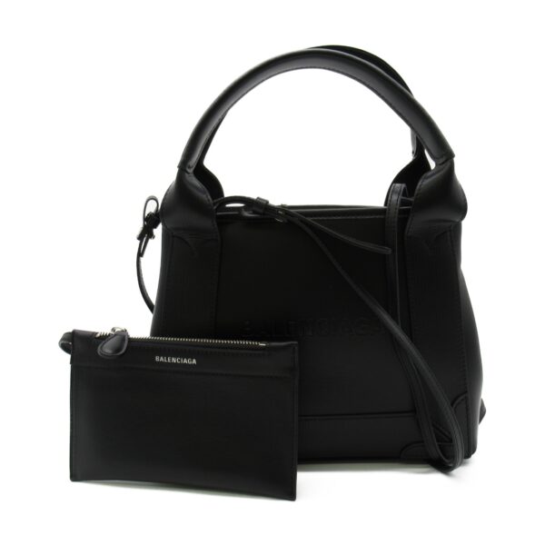 2101217541671 1 Balenciaga XS Hippo Handbag Calf Leather Black