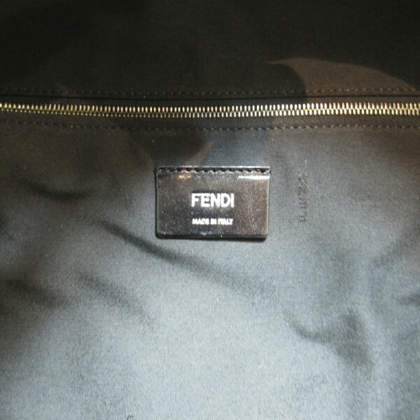 2101217576321 6 Fendi Chiodo Shadow Diagonal Backpack Leather Black