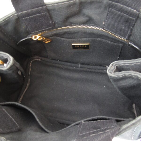 2101217599856 9 Prada Kanapa 2Way Tote Bag Black