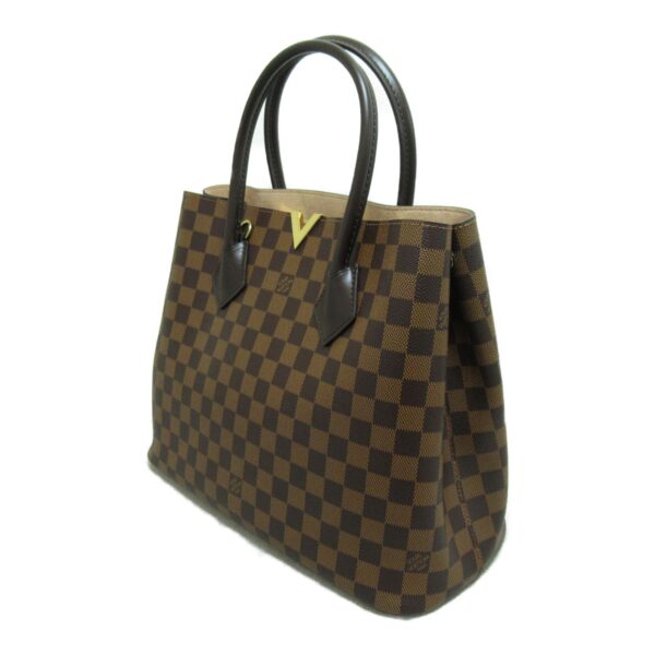 2101217620543 20 Louis Vuitton Kensington Tote Bag Damier Brown