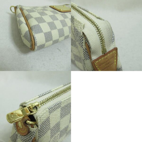 2101217623407 8c Louis Vuitton Eva 2way Shoulder Bag Damier Azur Ivory