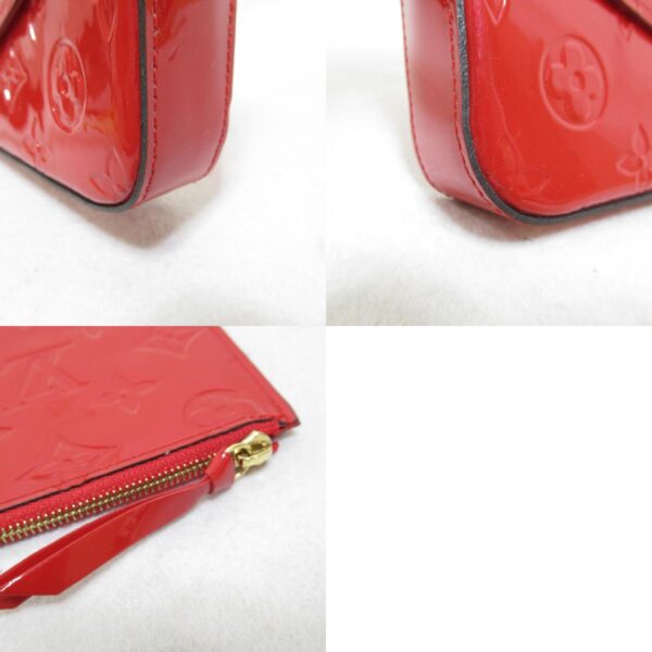 2101217623711 7c Louis Vuitton Pochette Felice Shoulder Bag Leather Vernis Red