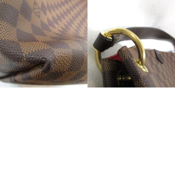 2101217641722 11c Louis Vuitton Graceful MM Shoulder Bag Damier Brown