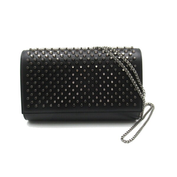 2101217678148 1 Christian Louboutin Paloma Clutch Bag Calf Leather Black