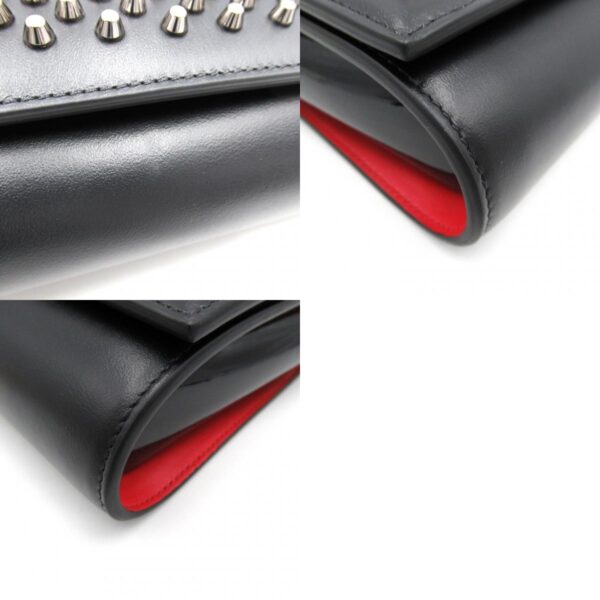 2101217678148 10c Christian Louboutin Paloma Clutch Bag Calf Leather Black