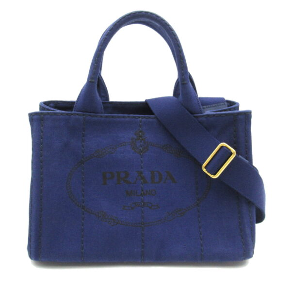 2101217701792 1 Prada 2Way Kanapa Tote Bag Navy