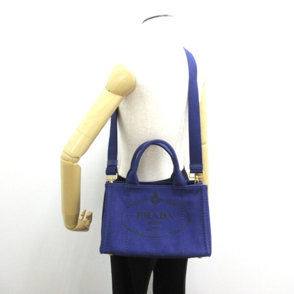 2101217701792 5 Prada 2Way Kanapa Tote Bag Navy