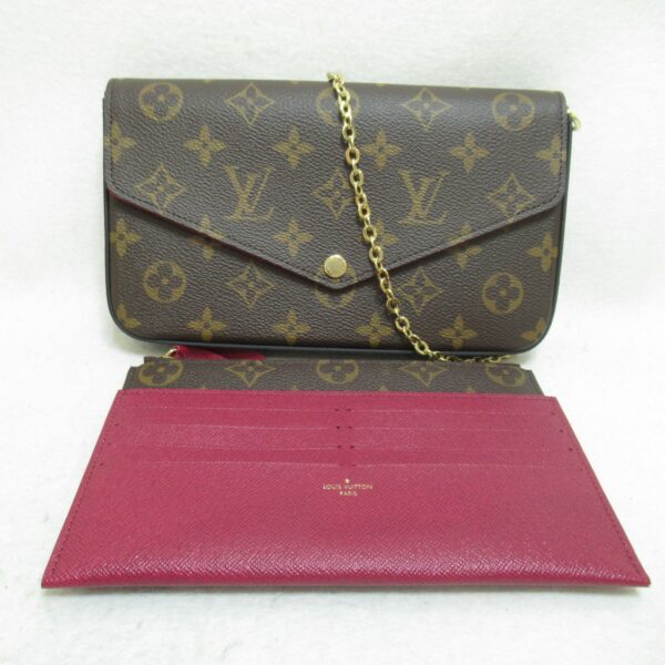 2101217701952 3 Louis Vuitton Pochette Félicie Shoulder Bag Monogram Brown