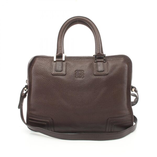 2101217711654 1 Loewe Amazona 40 Handbag Leather Brown