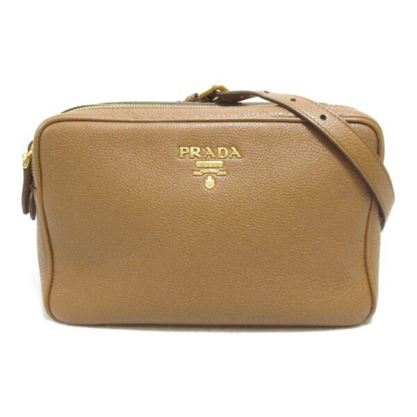 2101217713665 2 Prada Shoulder Bag Leather Brown