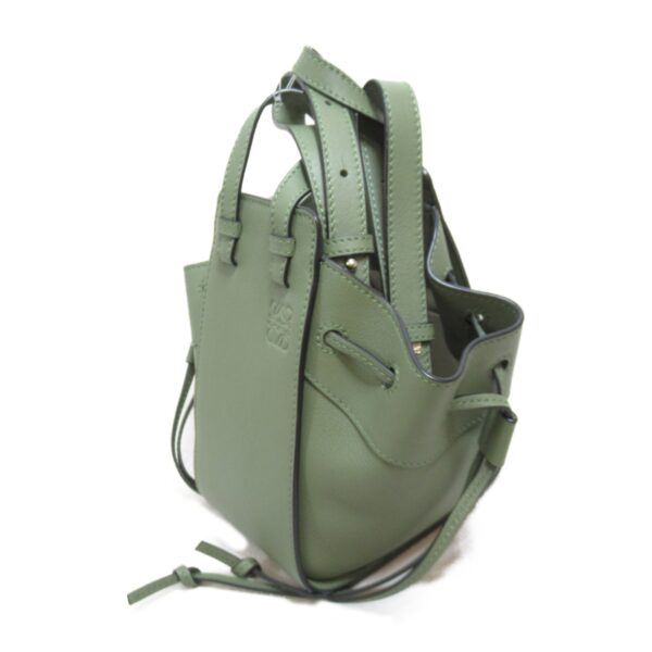 2101217747899 4 Loewe Hammock Mini Drawstring Shoulder Bag Calf Khaki