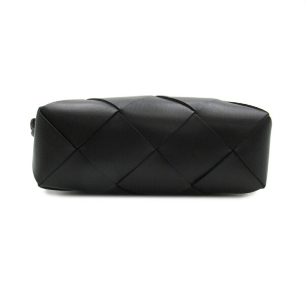 2101217749688 4 Bottega Veneta Small Cassette Camera Bag Lambskin Black