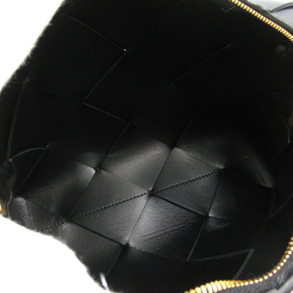 2101217749688 6 Bottega Veneta Small Cassette Camera Bag Lambskin Black