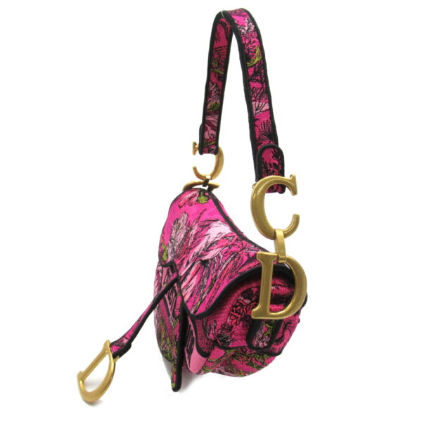 2101217749930 3 Dior Saddle Bag Shoulder Bag Pink Fuchsia Multicolor