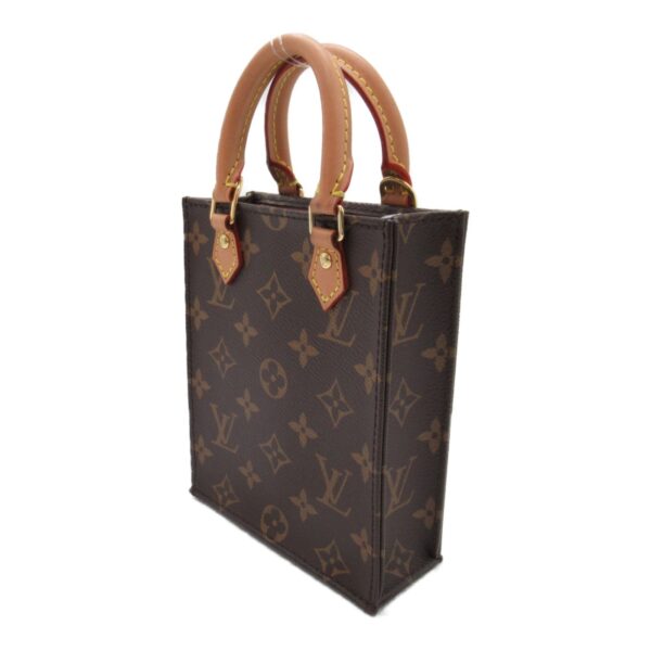 2101217762281 4 Louis Vuitton Petite Sac Plat 2way Shoulder Bag Monogram Brown