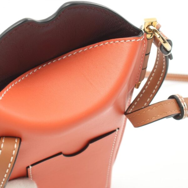 2101217763905 5 Loewe Gate Pocket Shoulder Bag Leather Pink Brown